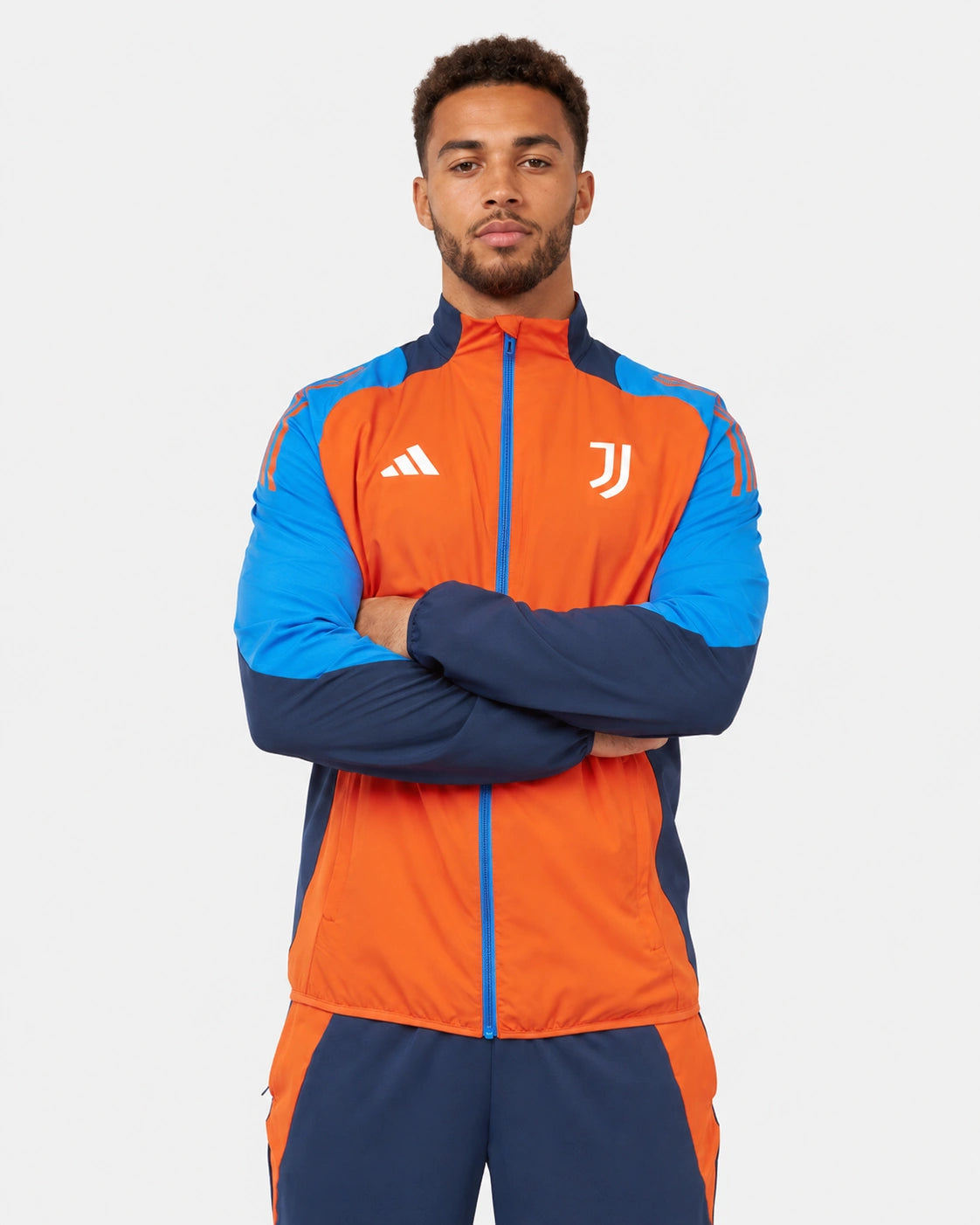 Veste de survêtement Juventus 2024/2025 - Bleu/Orange - Footkorner - Footkorner