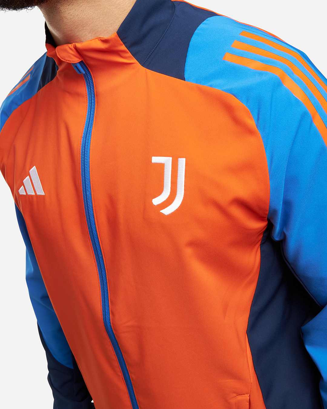 FootkornerJuventus 2024/2025 Trainingsjacke – Orange/Blau