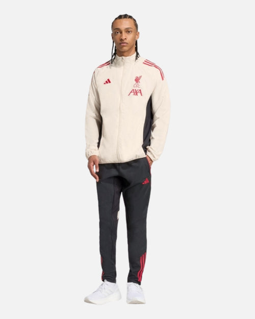 Veste de survêtement Adidas Liverpool 2025/2026 - Blanc/Rouge - Footkorner