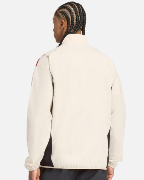 Veste de survêtement Adidas Liverpool 2025/2026 - Blanc/Rouge - Footkorner