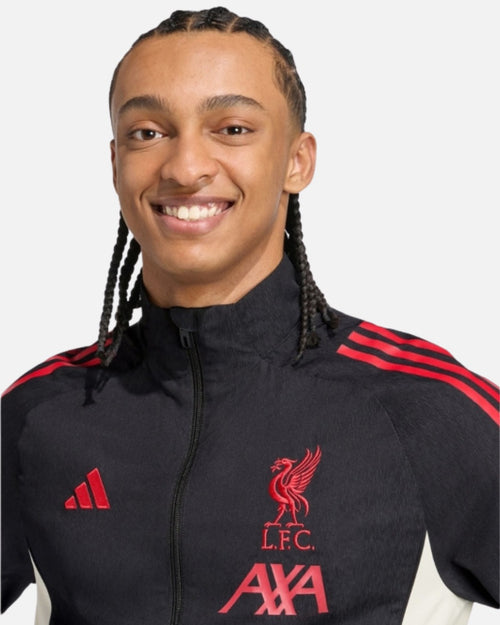 Veste de survêtement Adidas Liverpool 2025/2026 - Noir/Rouge - Footkorner