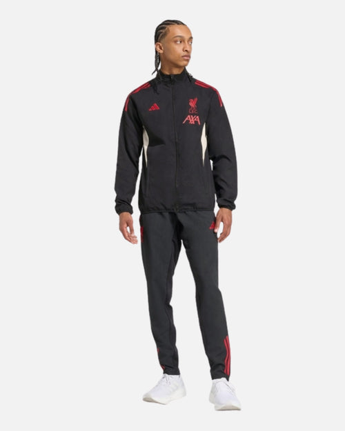 Veste de survêtement Adidas Liverpool 2025/2026 - Noir/Rouge - Footkorner