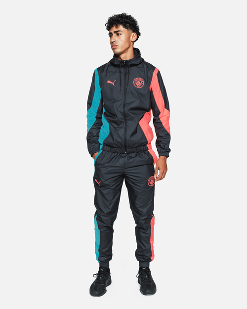 Giacca da allenamento Manchester City 2023/2024 - Nero/Blu/Rosa - Footkorner