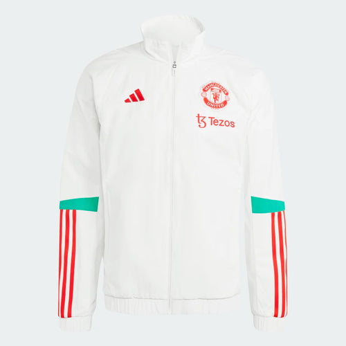 Manchester United Trainingsjacke - Weiß/Rot/Grün - Footkorner