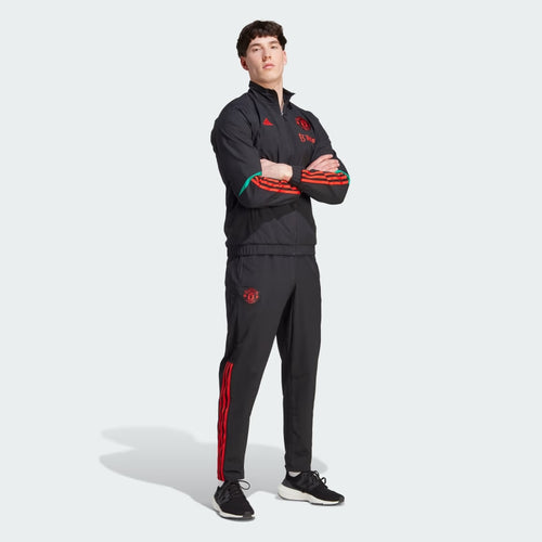 Giacca da tuta del Manchester United - Nero/Rosso/Verde - Footkorner
