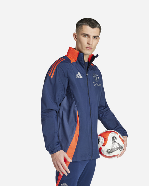 Veste de survêtement Manchester United 2024/2025 - Bleu/orange - Footkorner