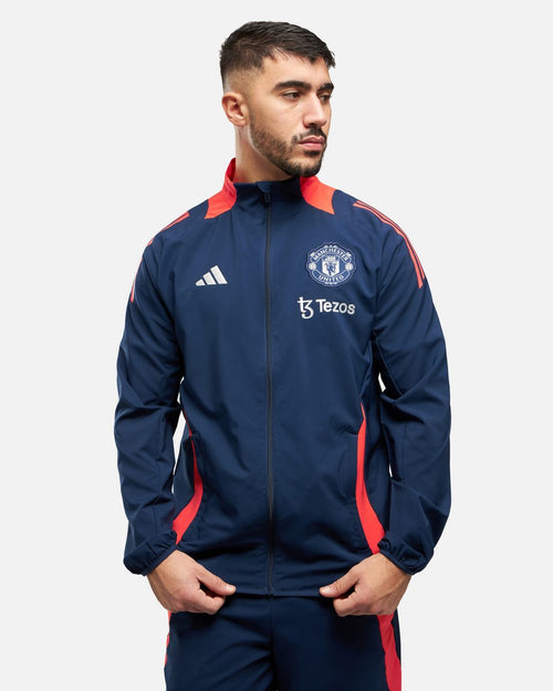 Manchester United 2024/2025 Training Jacket - Blue/Orange - Footkorner
