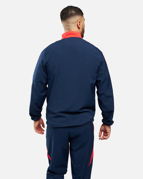 Manchester United 2024/2025 Training Jacket - Blue/Orange - Footkorner