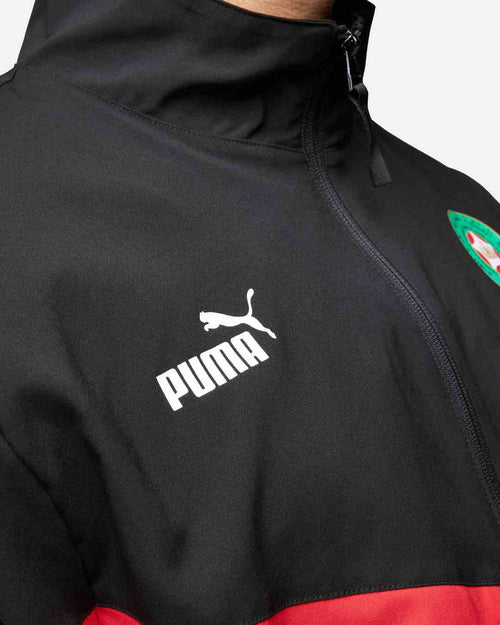 Chaqueta de chándal Marruecos 2024 - Negro/Rojo/Verde - Footkorner