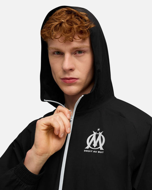Veste de survêtement Olympique de Marseille 2025/2026 - Noir - Footkorner