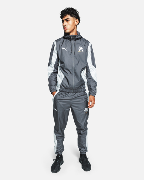Giacca allenamento OM 2023/2024 - Grigio/Bianco - Footkorner