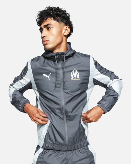 Giacca allenamento OM 2023/2024 - Grigio/Bianco - Footkorner