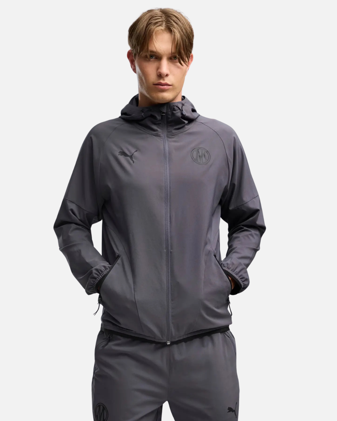 FootkornerVeste de survêtement OM 2026/2027 - Gris