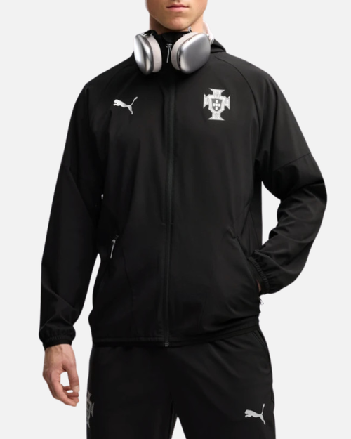 Portugal PowerTrain Woven Trainingsjacke – Schwarz - Footkorner