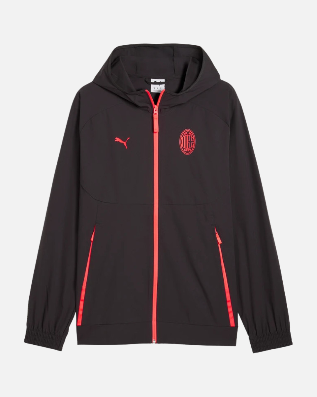 FootkornerVeste de survêtement PumaTech AC Milan 2026/2026 - Noir/Rouge