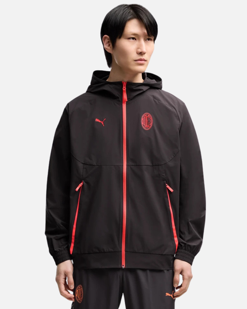 Veste de survêtement PumaTech AC Milan 2026/2026 - Noir/Rouge - Footkorner