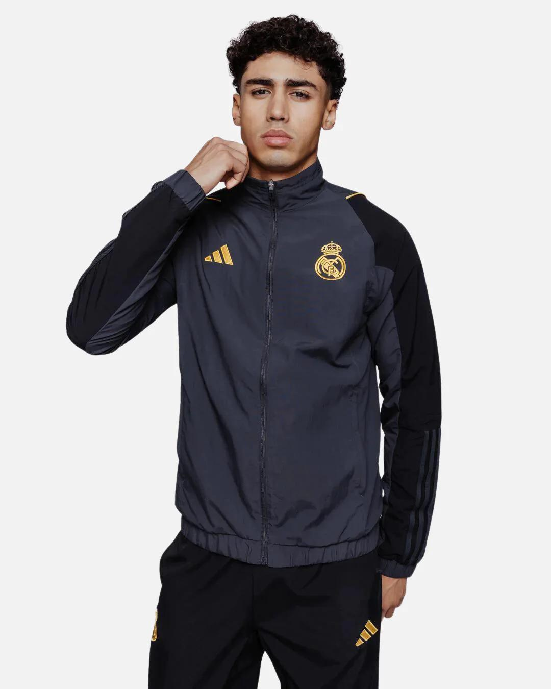 Real Madrid 2023/2024 Training Jacket - Grey/Black/Gold