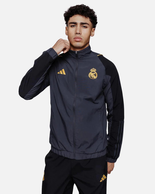 Giacca da allenamento Real Madrid 2023/2024 - Grigio/Nero/Oro - Footkorner