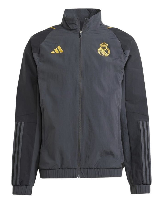 FootkornerVeste de survêtement Real Madrid 2023/2024 - Gris/Noir/Doré