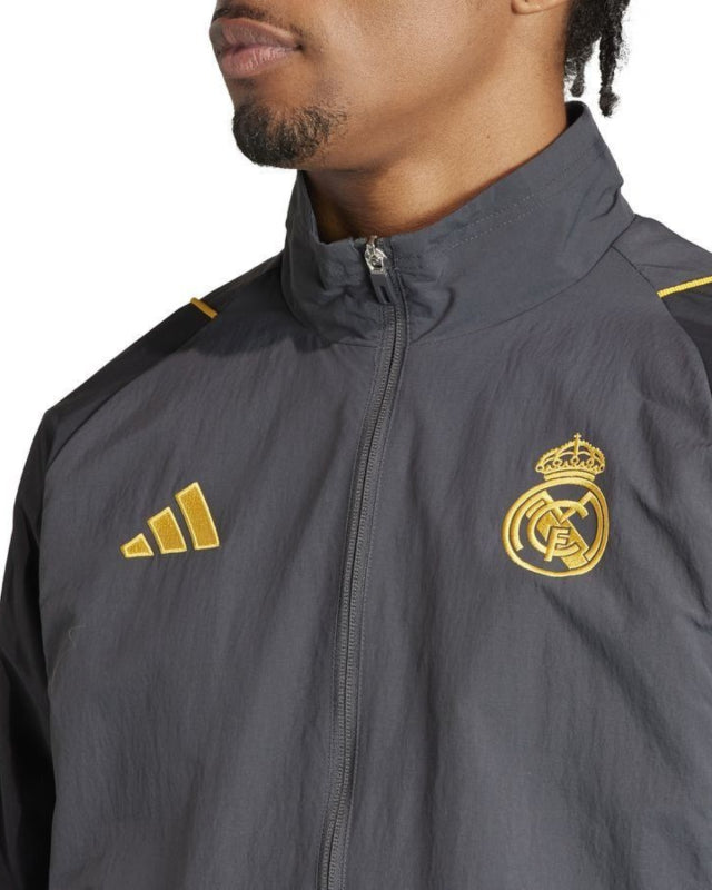 FootkornerVeste de survêtement Real Madrid 2023/2024 - Gris/Noir/Doré