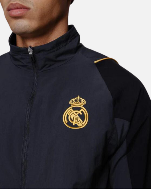 Giacca da allenamento Real Madrid 2023/2024 - Grigio/Nero/Oro - Footkorner