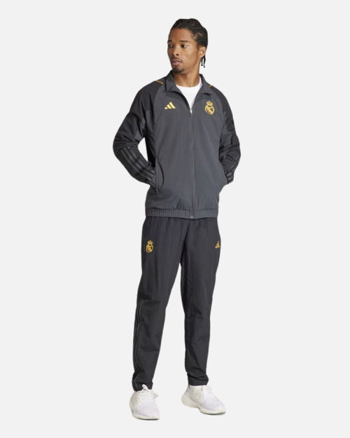 Veste de survêtement Real Madrid 2023/2024 - Gris/Noir/Doré - Footkorner