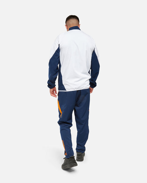 Veste de survêtement Real Madrid 2024/2025 - Blanc/Bleu/Jaune - Footkorner