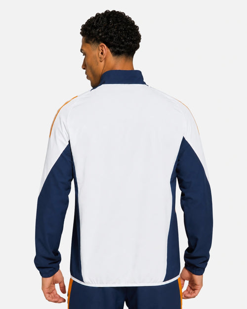 Veste de survêtement Real Madrid 2024/2025 - Blanc/Bleu/Orange - Footkorner