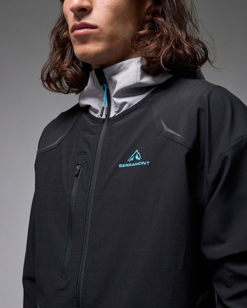 Veste de survêtement Running Serramont Velocity - Noir - Footkorner