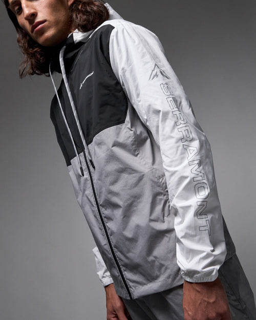 Veste de survêtement Running Serramont Thermodrive - Gris/Blanc/Noir - Footkorner