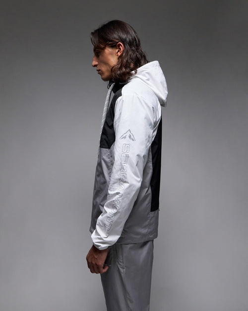 Veste de survêtement Running Serramont Thermodrive - Gris/Blanc/Noir - Footkorner