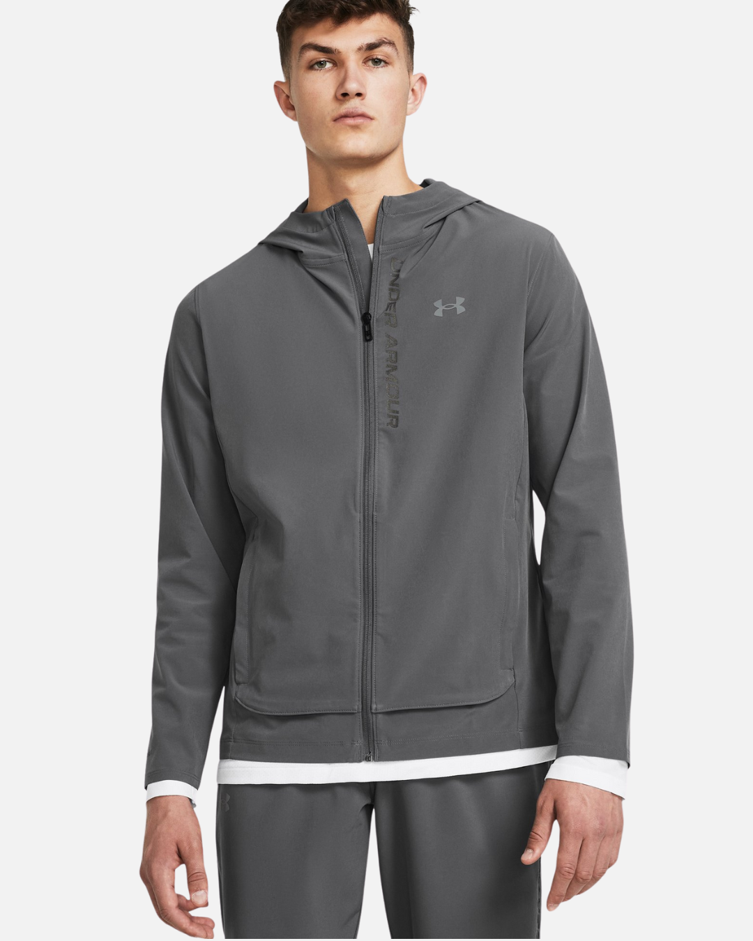 Under Armor Outrun The Storm Track Jacket - Gray