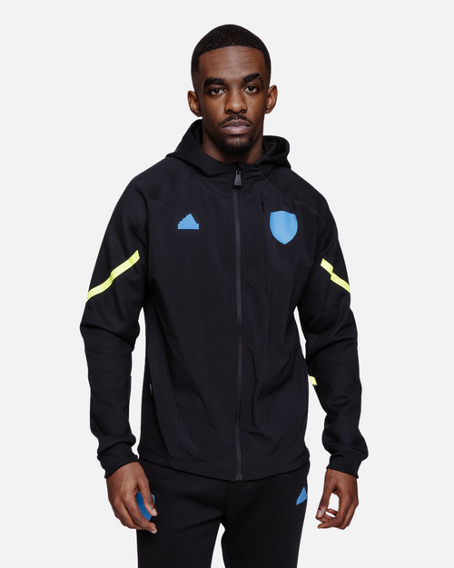 Giacca da allenamento dell'Arsenal - Nero/Blu/Giallo - Footkorner