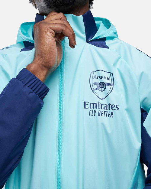 Veste Coupe-Vent Arsenal 2024/2025 - Bleu - Footkorner
