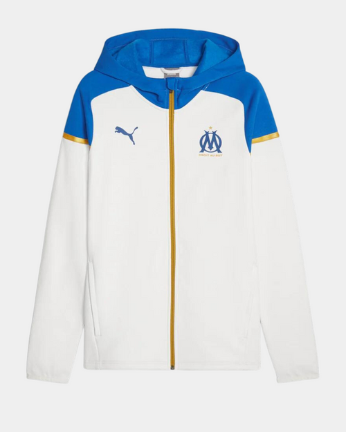 Chaqueta de entrenamiento OM 2023/2024 Blanco/Azul/Oro - Footkorner