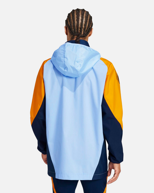 Veste Coupe-Vent Real Madrid 2024/2025 - Bleu/Jaune - Footkorner