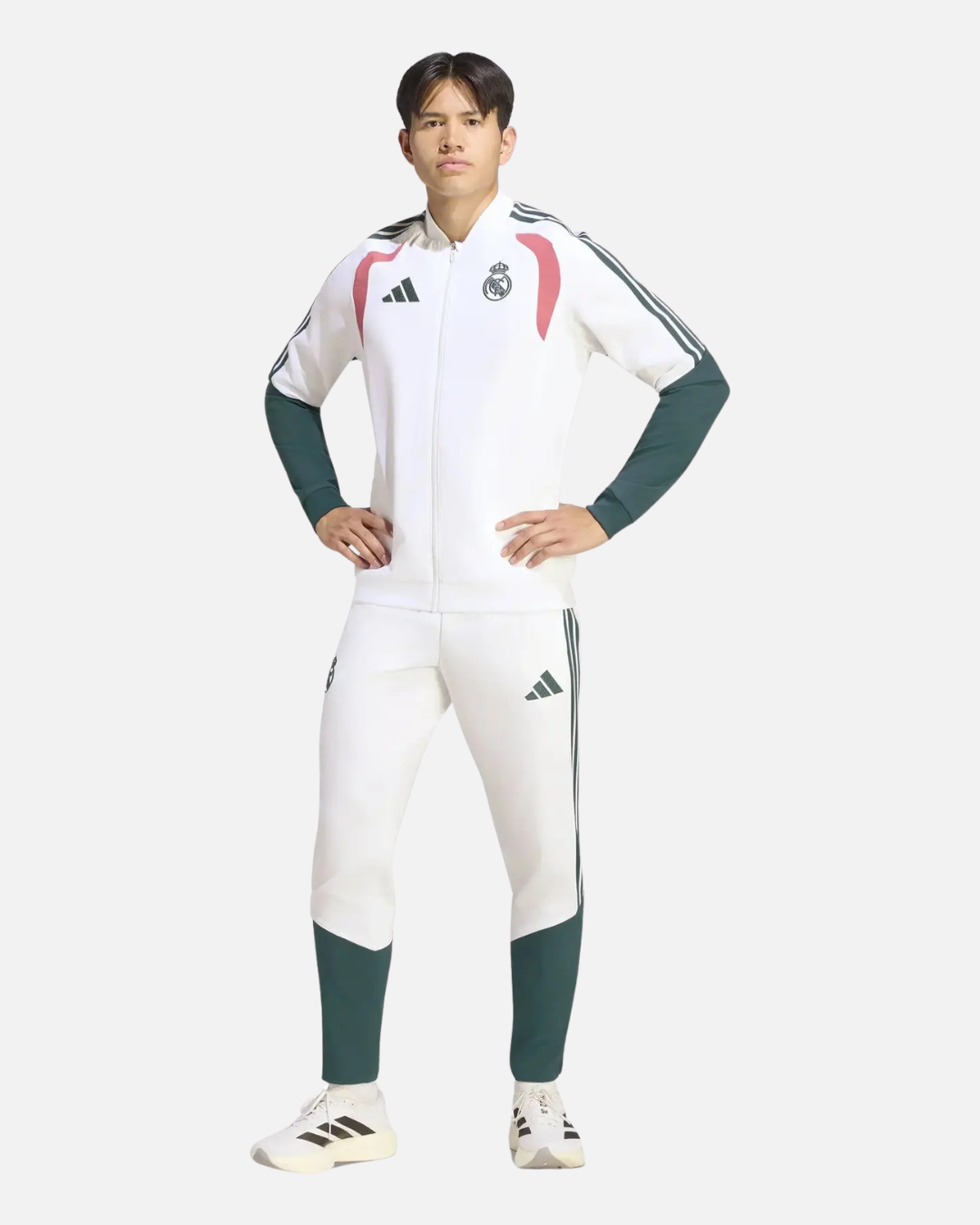 FootkornerVeste d'entrainement Real Madrid 2026/2027 - Blanc/Vert/Rose
