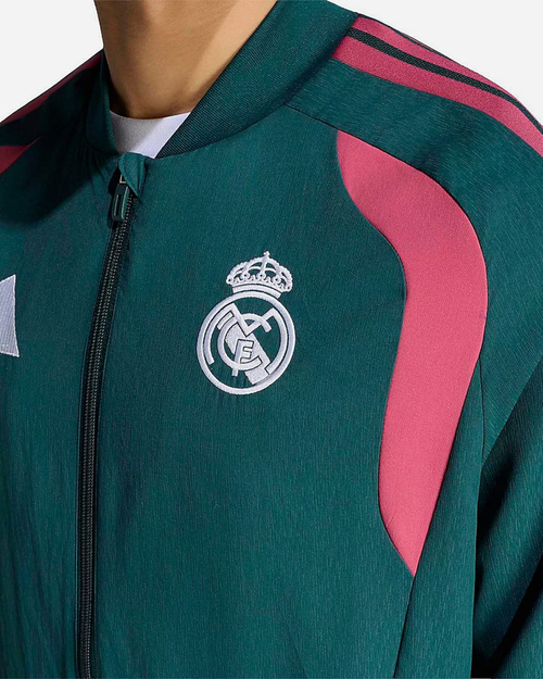Real Madrid 2026/2027 Training Jacket - Green/Pink - Footkorner