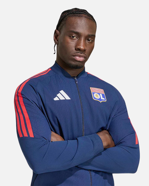 Veste d'entrainement OL 2026/2027 - Bleu/Rouge - Footkorner
