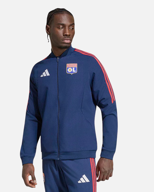 Veste d'entrainement OL 2026/2027 - Bleu/Rouge - Footkorner