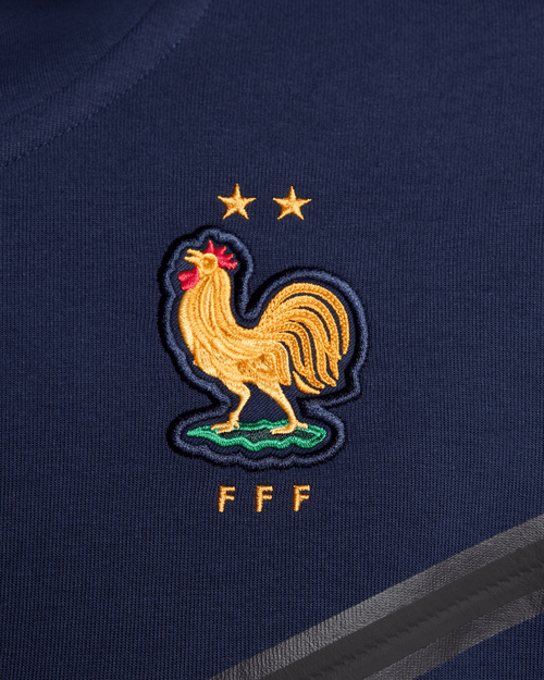 Französische Team Tech Fleecejacke 2024/2025 – Blau/Gold - Footkorner