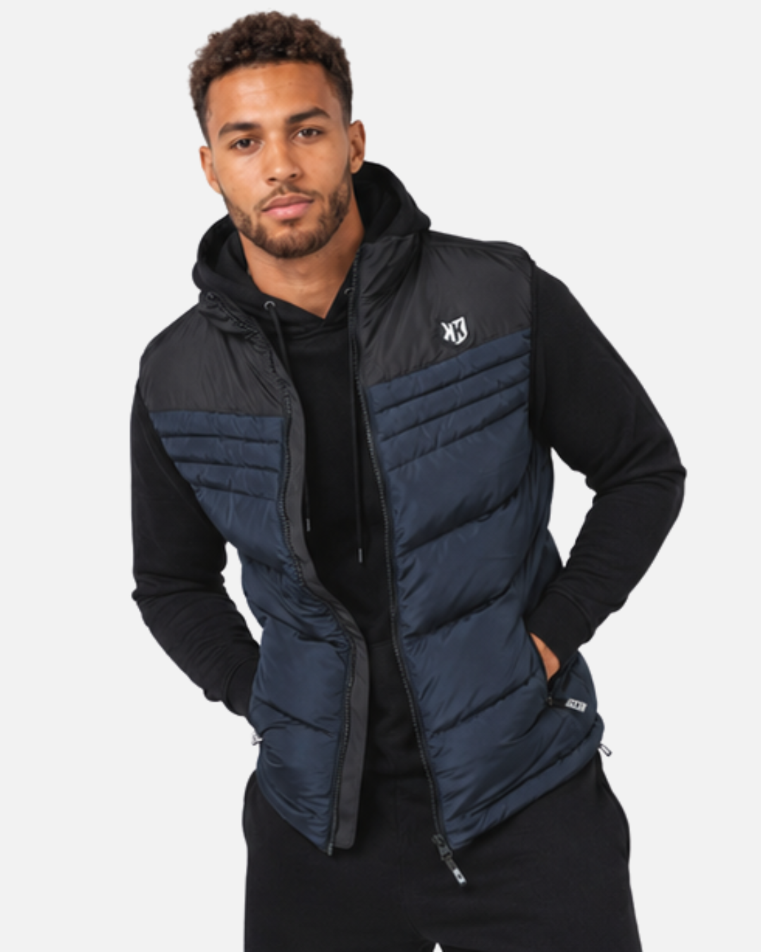 FK Copa sleeveless down jacket - Navy/Black