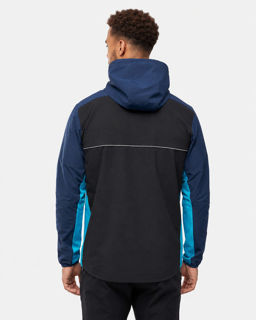 Veste FK Lecco II - Noir/Bleu - Footkorner