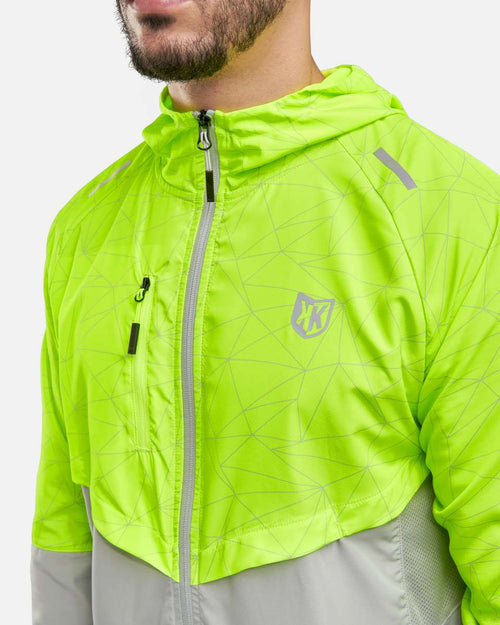 Veste FK running Lift - Gris/Jaune - Footkorner
