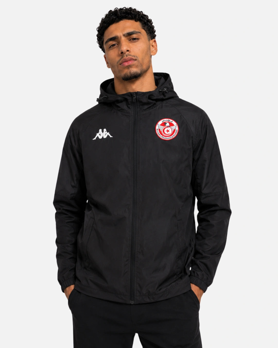 FootkornerVeste Kappa Jorakai Tunisie 2025/2026 - Noir