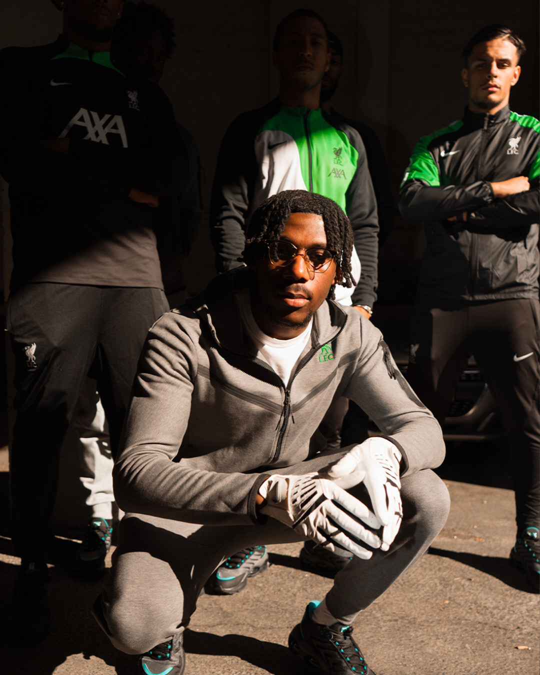 Chaleco Liverpool Tech Fleece 2023/2024 - Gris/Verde