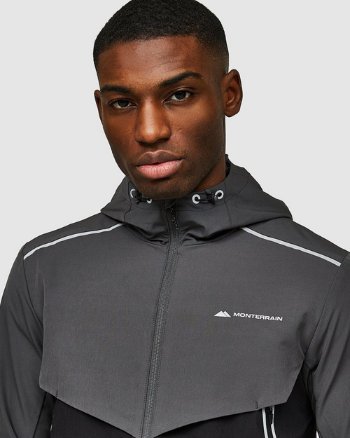 Giacca Monterrain Refraction - Nero/Grigio - Footkorner