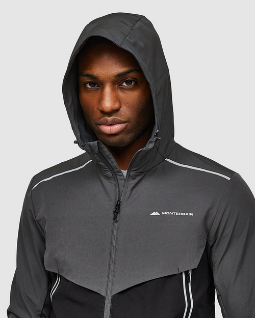 Giacca Monterrain Refraction - Nero/Grigio - Footkorner