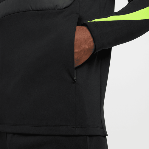 Camiseta con cremallera de 1/4 Nike Academy Winter Warrior - Negro/Amarillo - Footkorner