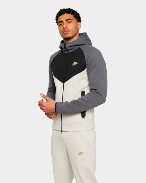 Veste Nike Tech Fleece -  Beige/Gris/Noir - Footkorner